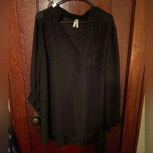 Truth NYC Sheer Button Down Top